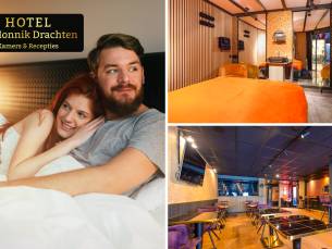 Overnachting voor 2 + welkomstdrankje + late check-out in Drachten