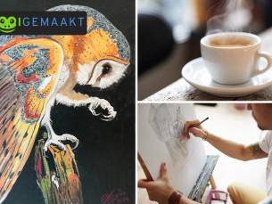 Workshop tekenen met pastelpotloden (2 uur) + koffie/thee met wat lekkers