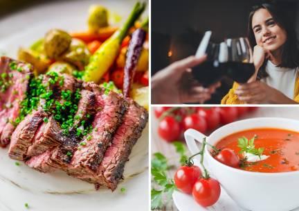 2- of 3-gangenlunch of -diner Ã  la carte bij Cote d'Azur