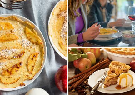 2- of 3-gangen pannenkoekenlunch of -diner bij De Muntkelder in hartje Utrecht