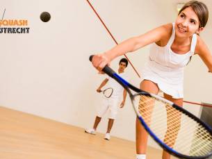 Squashen (45 min) + 2 rackets + balletje