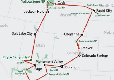 Wondrous National Parks (18 dagen)