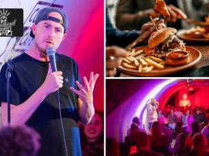 Entree comedy + evt. 2-gangen keuzediner in Amsterdam-Zuid