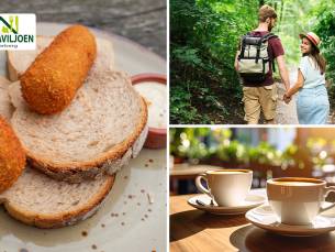 Wandelarrangement + koffie/thee + 2-gangenlunch bij Bospaviljoen de Norgerberg