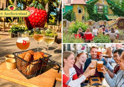 Bittergarnituur voor 2 personen + drankje naar keuze bij het Aardbeienland