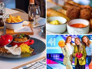 Bowlen (60 min) + satÃ©menu of bitterballen bij Vier Hoog Zevenbergen