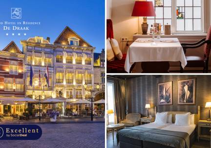 Luxe overnachting(en) voor 2 + ontbijt + wellness + evt. 4-gangendiner in Bergen op Zoom