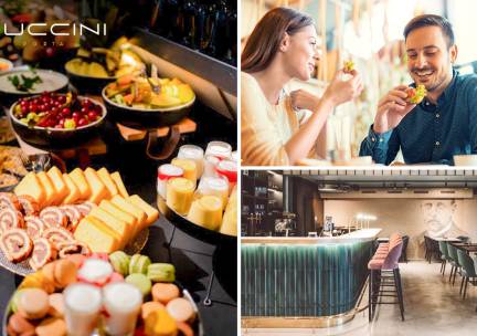 Ontbijtbuffet + glaasje bubbels bij Puccini Porta