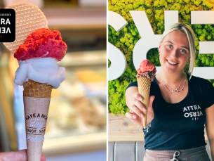 Strippenkaart voor 10 bollen ijs bij Attraverso