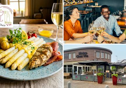 2- of 3-gangen aspergelunch of -diner