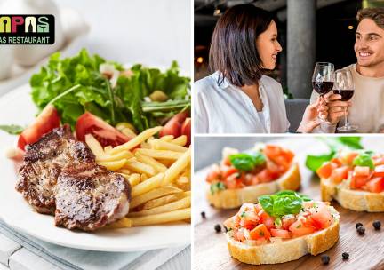 3-gangen keuzediner bij Hapas Tapas