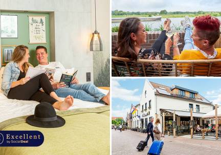 Overnachting voor 2 + ontbijt + evt. diner bij De Maasparel