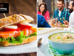 2-gangen keuzelunch bij Seasons in Enkhuizen