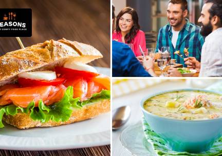 2-gangen keuzelunch bij Seasons in Enkhuizen