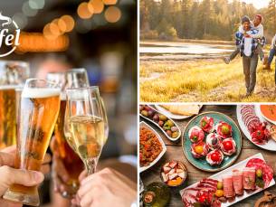 Luxe high beer/wine of wandelarrangement bij Restaurant Aan Tafel