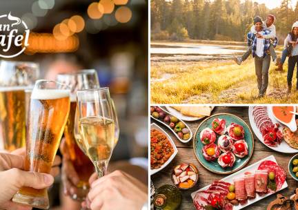 Luxe high beer/wine of wandelarrangement bij Restaurant Aan Tafel