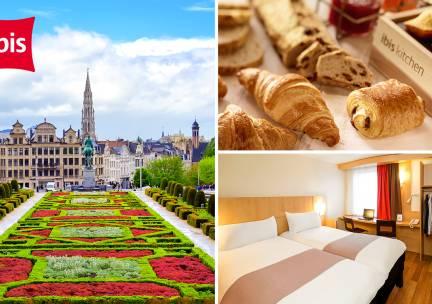 Overnachting voor 2 + ontbijt in Brussel