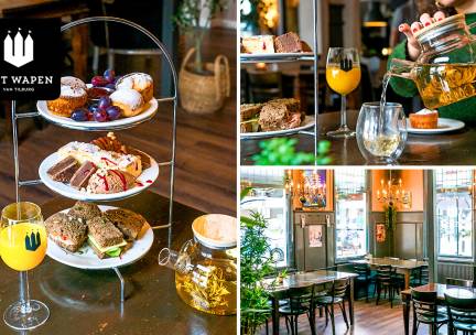 High tea + verse jus d'orange of glas bubbels bij Het Wapen van Tilburg