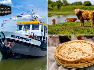 Rondvaart (30 min of 90 min) + onbeperkt pannenkoeken naar keuze