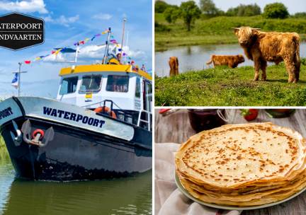 Rondvaart (30 min of 90 min) + onbeperkt pannenkoeken naar keuze