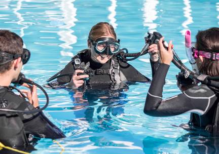 Introductieles snorkelen (2 uur) of duiken + digitaal beeldmateriaal (2 uur)