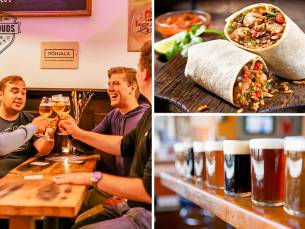 Wijn- of bierproeverij of burrito bij CafÃ© van Ouds in hartje Nijmegen