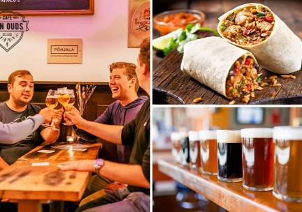Wijn- of bierproeverij of burrito bij Café van Ouds in hartje Nijmegen