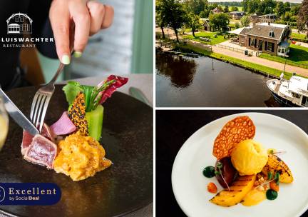 3-gangenlunch of -diner van de chef + amuse bij Restaurant de Sluiswachter
