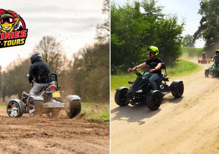 Tourrit op een e-quad (30 of 60 min) + warme drank + evt. broodje bal + evt. activiteit (60 min)