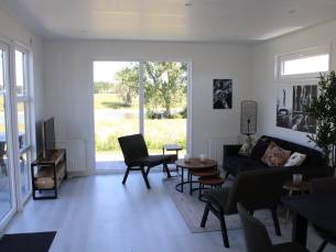 Cube Comfort voor 5 personen met Ijsselzicht op vakantiepark de Rhederlaagse Meren