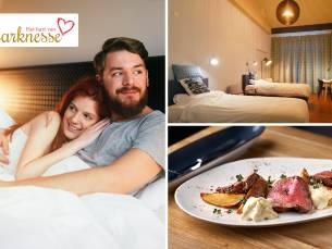 Overnachting voor 2 + ontbijt + evt. diner en fles bubbels in Marknesse