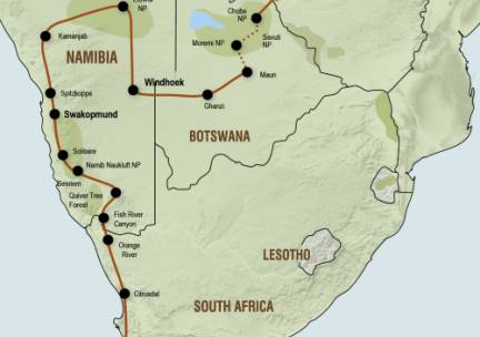 Kampeersafari van Kaapstad naar Victoria Falls (23 dagen)