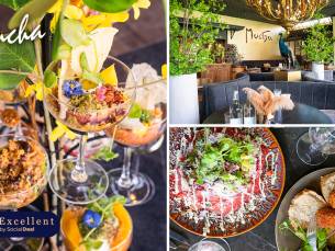 2-gangen keuzelunch of Mucha's Lunchboom bij Restaurant Mucha