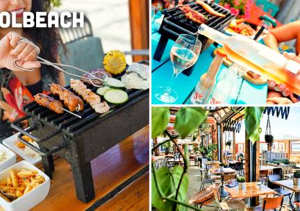 Barbecuediner aan zee bij Solbeach in Scheveningen