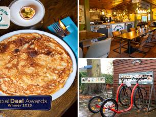 Kickbike + warme drank + 2-gangenlunch bij De Appelsche Hof