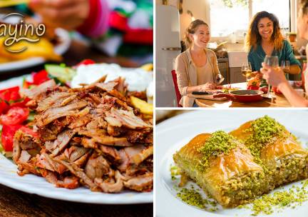 Turkse dÃ¶nerschotel deluxe voor afhaal