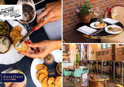 High wine incl. 3 of 4 gerechtjes bij Restaurant Frenchie