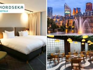 Overnachting(en) voor 2 + ontbijt + parkeren + evt. 3-gangendiner nabij Den Haag