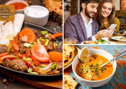Arabische 2- of 3-gangenlunch of -diner