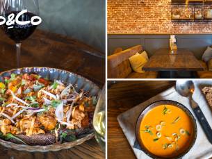 2-gangen keuzelunch + warme drank bij EetcafÃ© Jo&Co