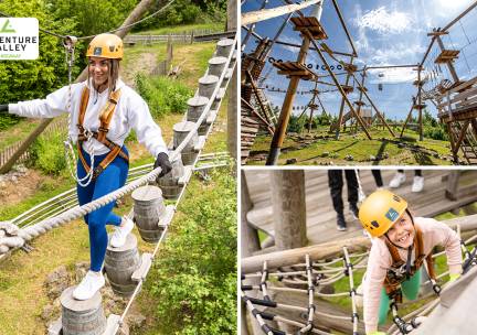 Entree voor klimpark Adventure Valley + evt. 5 ritjes Alpine Coaster Rodelbaan