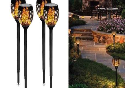 Tuinlamp Solar FakkelMet Vlameffect - Vandaag 2+2 GRATIS! ...