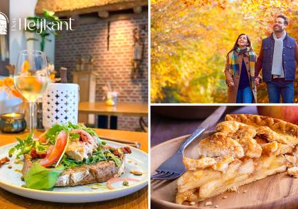 Wandelarrangement incl. koffie/thee met appelgebak + 2-gangenlunch