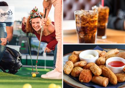 3-gangen keuzediner + evt. minigolf (60 min)