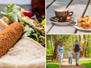 Fiets- of wandelarrangement incl. warme drank + gebak + 3-gangenlunch bij Spoor 7