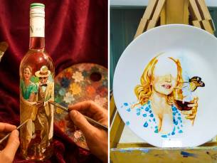 Sip & Paint-schilderworkshop (2 uur) incl. materialen + glas wijn in Delft