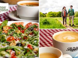 Wandelarrangement incl. warme drank + gebak + route + lunch bij Menmoerhoeve