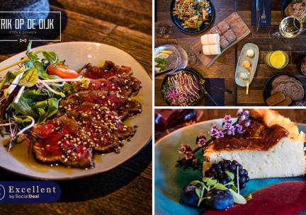 3-gangen shared dining-diner Ã  la carte bij Strik op de Dijk in Rotterdam