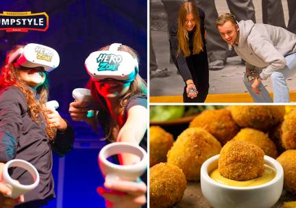 VR-games (30 of 60 min) of jeu de boules (45 of 90 min) + bitterballen