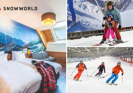 Overnachting voor 2 + ontbijt + 2-uur skipas in Zuid-Limburg + evt. tafelbarbecue